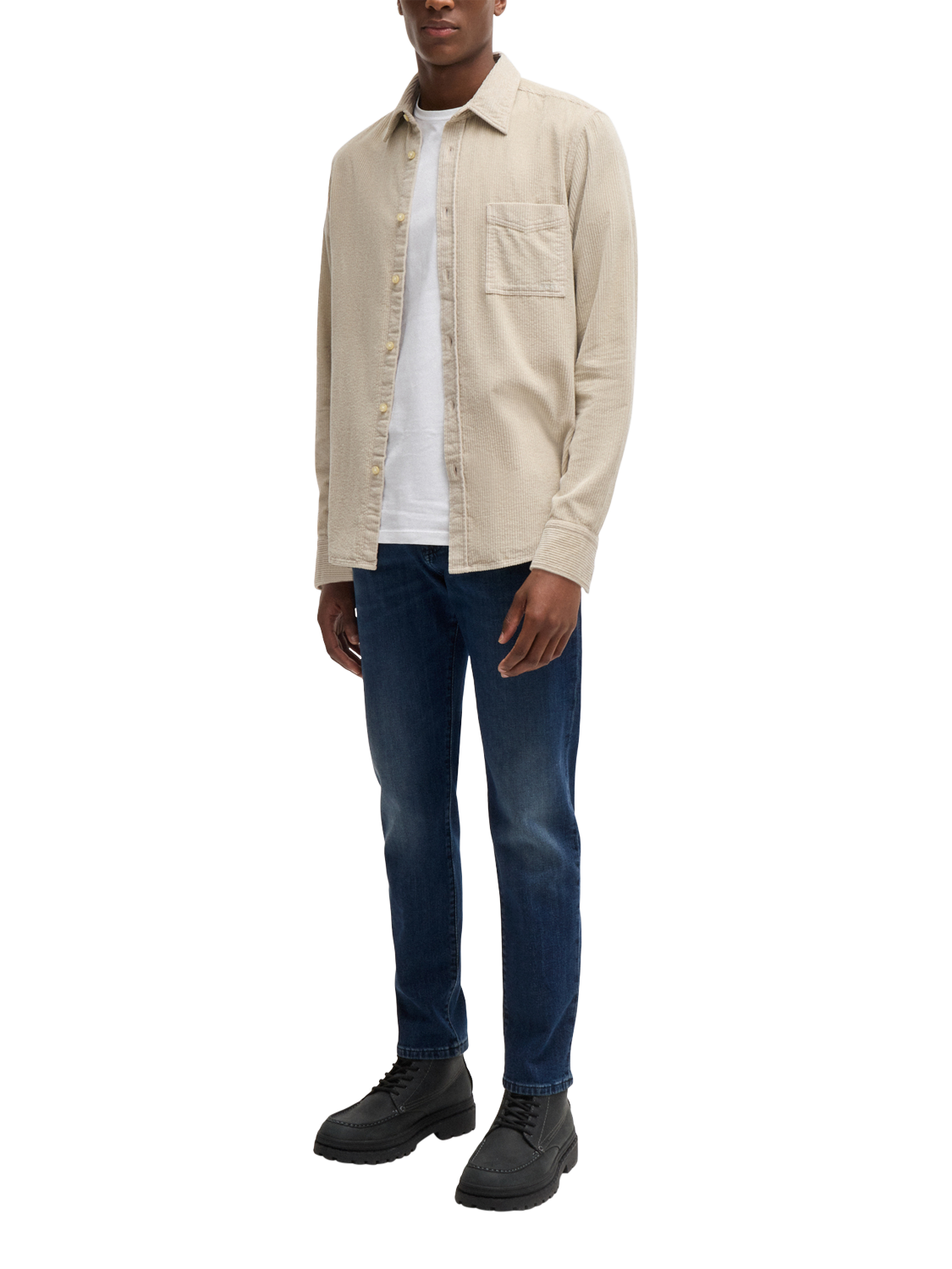 Product image 3 of 6, which shows BOSS Casual Denim Jeans, Navy, 29L