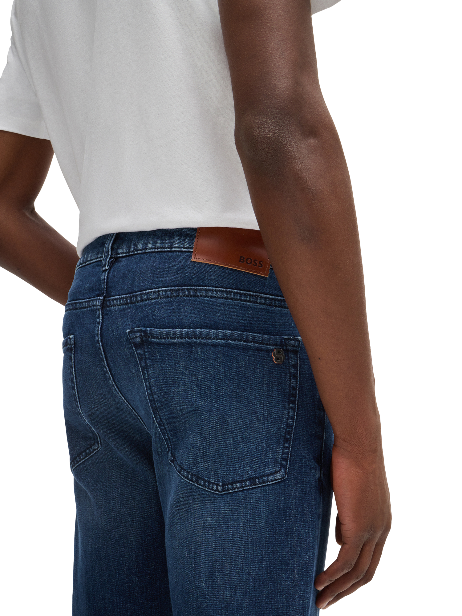 Product image 5 of 6, which shows BOSS Casual Denim Jeans, Navy, 29L