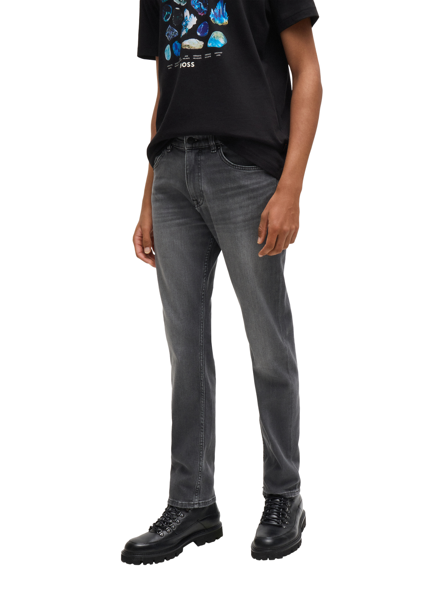 BOSS Slim Fit Jeans Grey