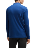 BOSS Long Sleeve Polo Shirt, Open Blue