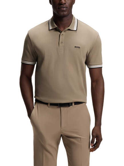 BOSS Essential Short Sleeve Polo Shirt, Light/Pastel Green, Light/Pastel Green