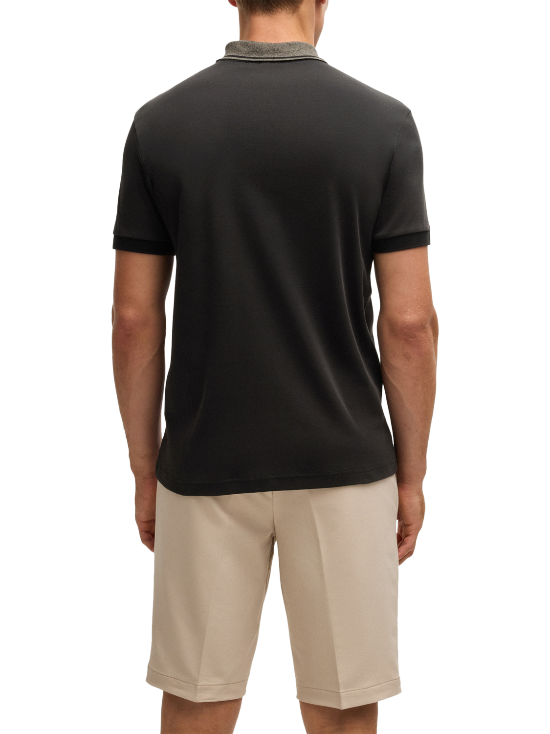 Product image 2 of 5, which shows HUGO BOSS BOSS Short Sleeve Polo Shirt, Black, M