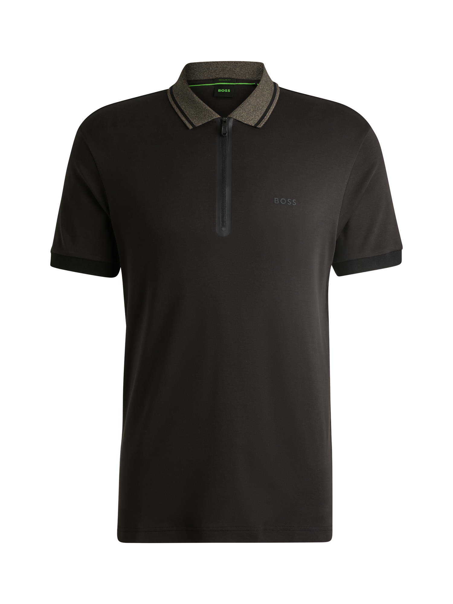 Product image 4 of 5, which shows HUGO BOSS BOSS Short Sleeve Polo Shirt, Black, M