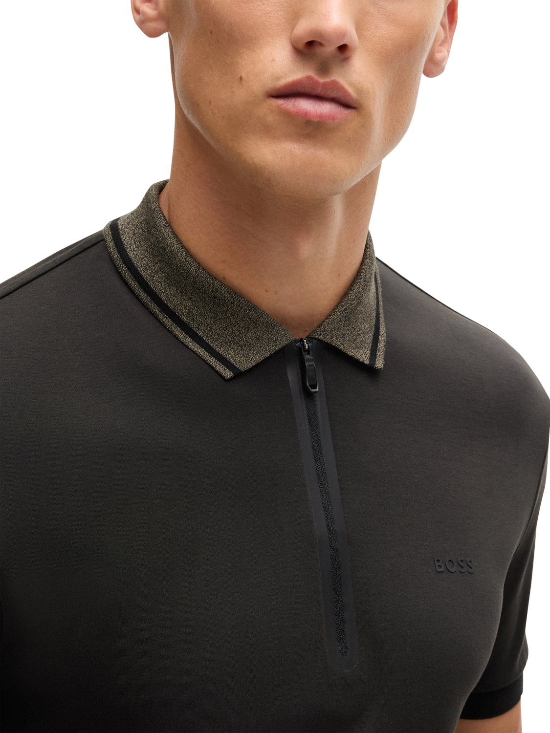 Product image 5 of 5, which shows HUGO BOSS BOSS Short Sleeve Polo Shirt, Black, M