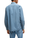 BOSS Long Sleeve Casual Shirt, Open Blue