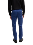 BOSS Satin Stretch Slim Fit Chinos, Open Blue