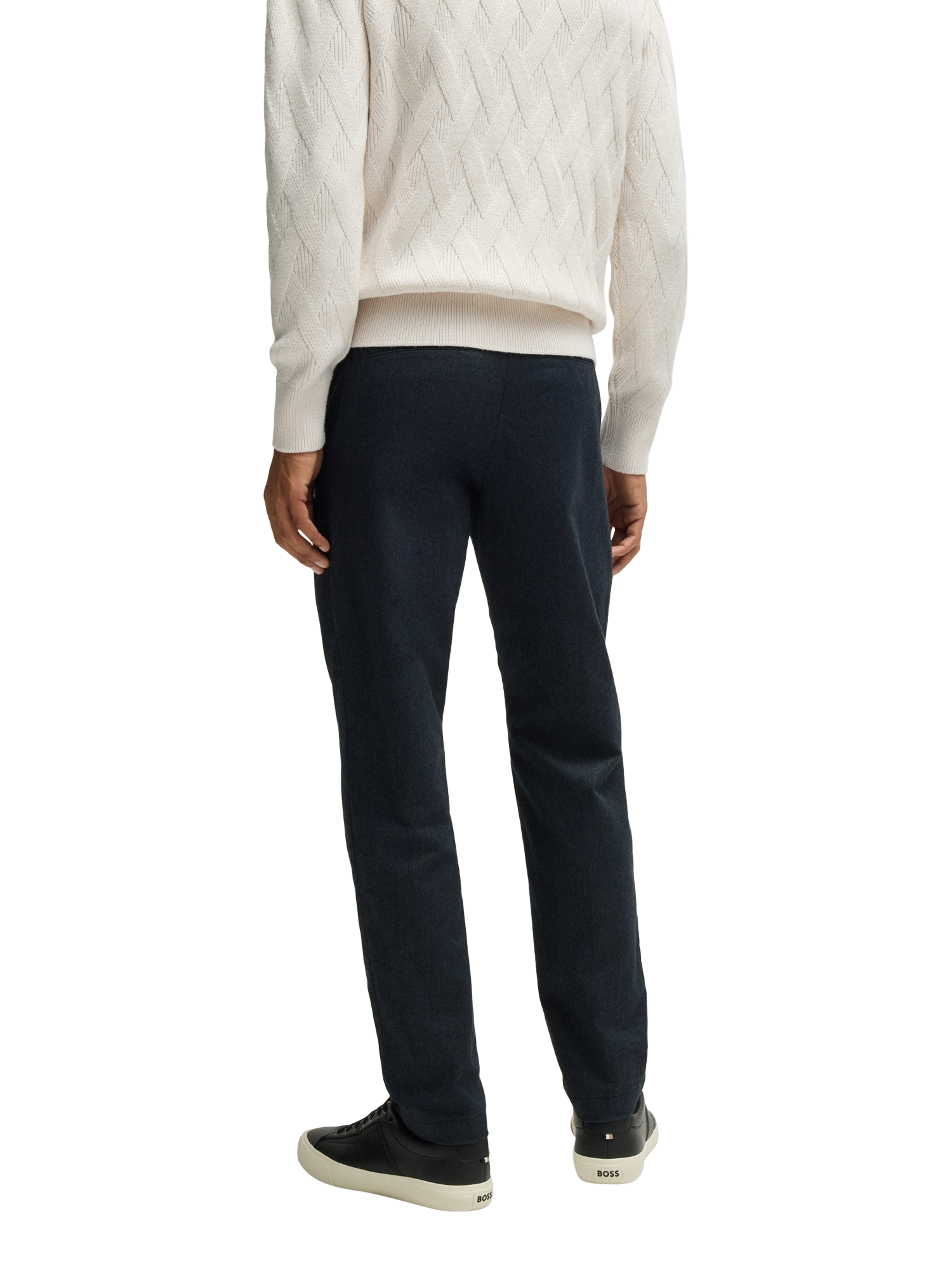 Product image 2 of 6, which shows HUGO BOSS BOSS Regular-Fit Chinos, Dark Blue, 42R