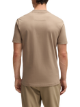 HUGO BOSS BOSS Cotton Mirror Logo Regular Fit T-Shirt, Beige