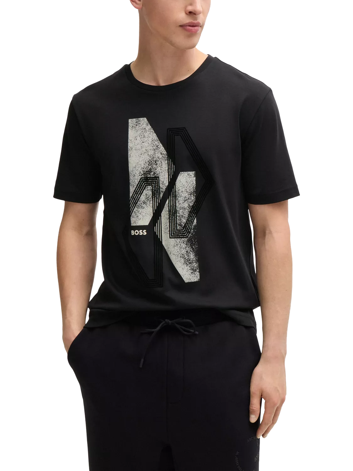 HUGO BOSS Regular Fit T-Shirt, Black