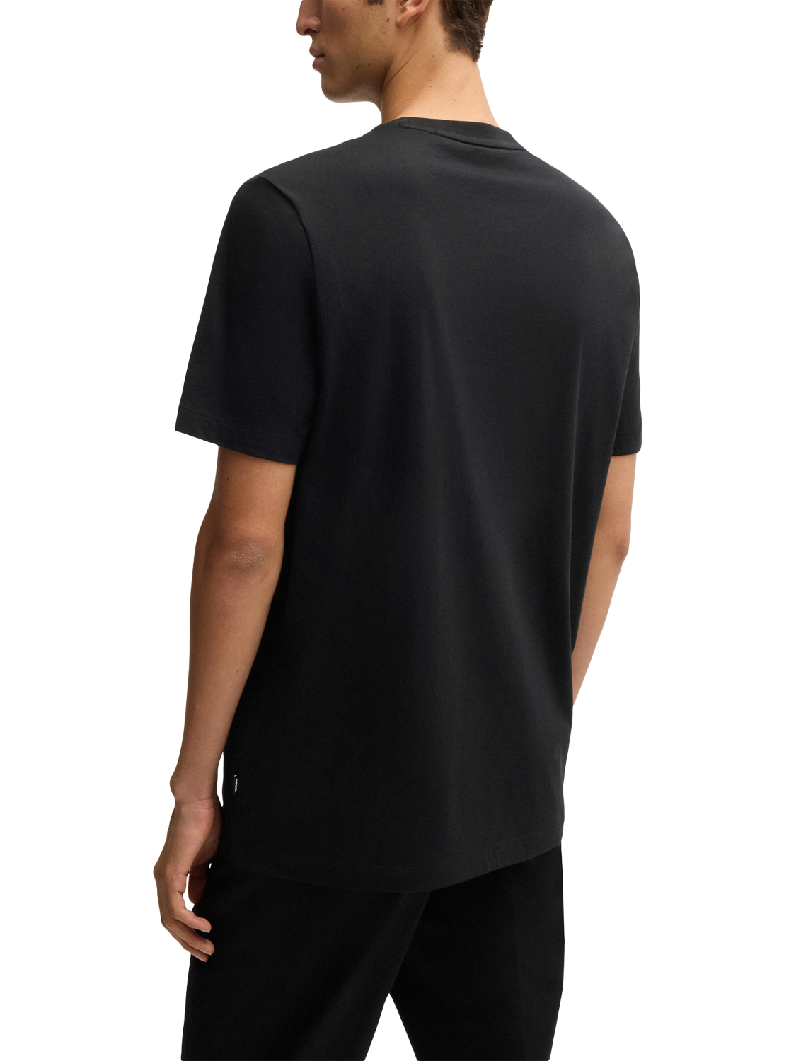 Product image 2 of 5, which shows BOSS Cotton Regular Fit Short Sleeve Logo T-Shirt, Black, XL