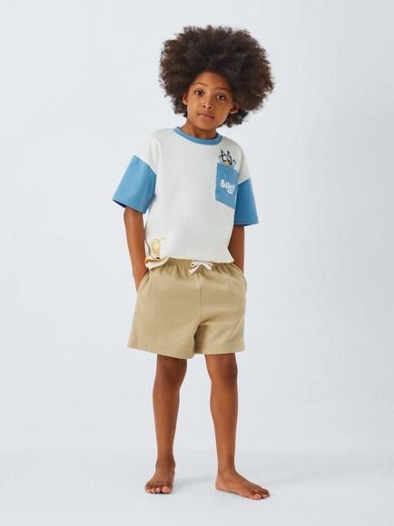 Bluey Kids' Bluey T-Shirt & Shorts Set, White/Multi, White/Multi
