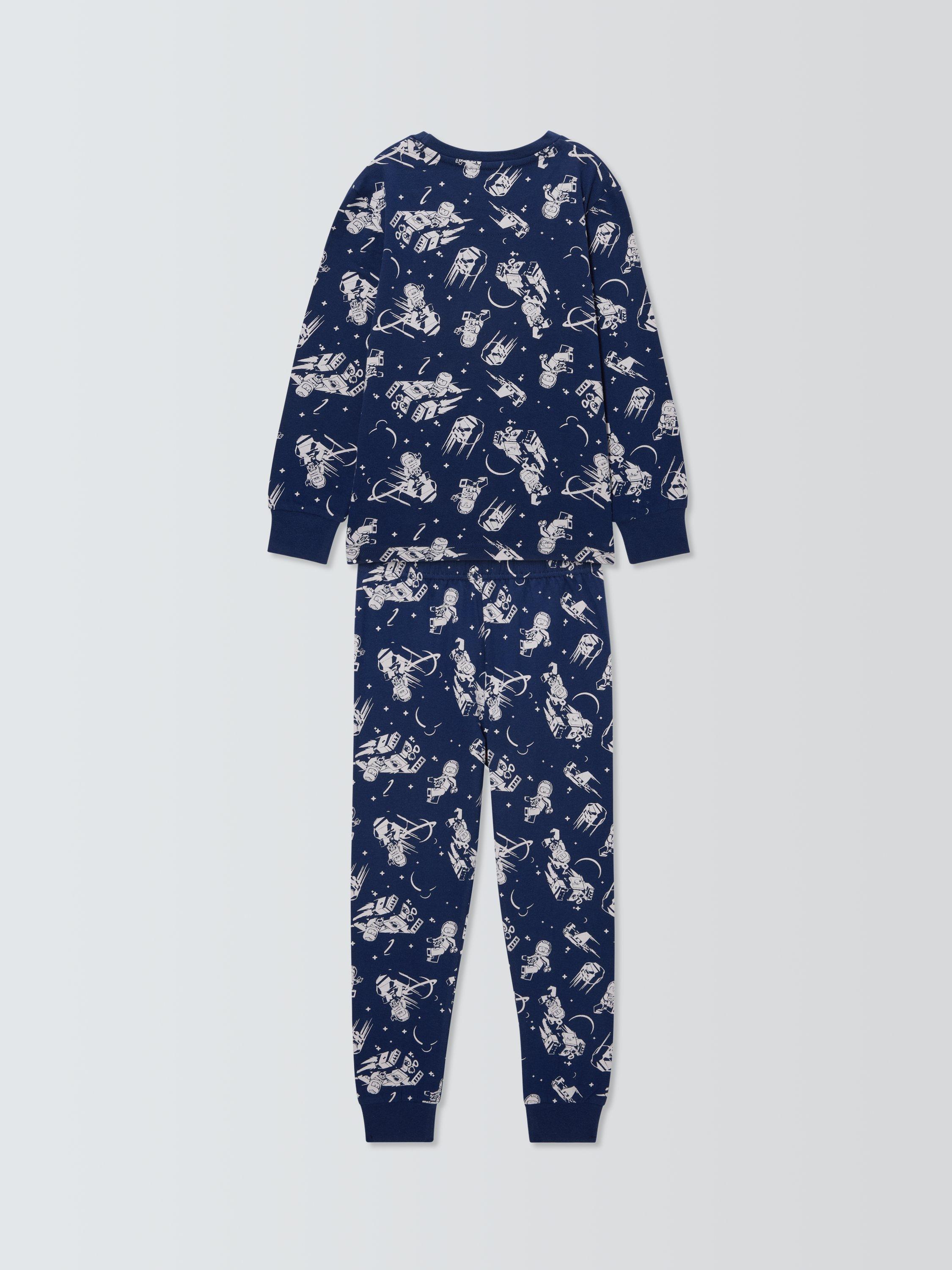 Product image 7 of 7, which shows LEGO Kids' Lego City Space Pyjama Set, Navy, 3-4 years