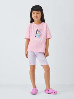 Bluey Kids' T-Shirt & Cycle Shorts Set, Pink - view 2, Pink