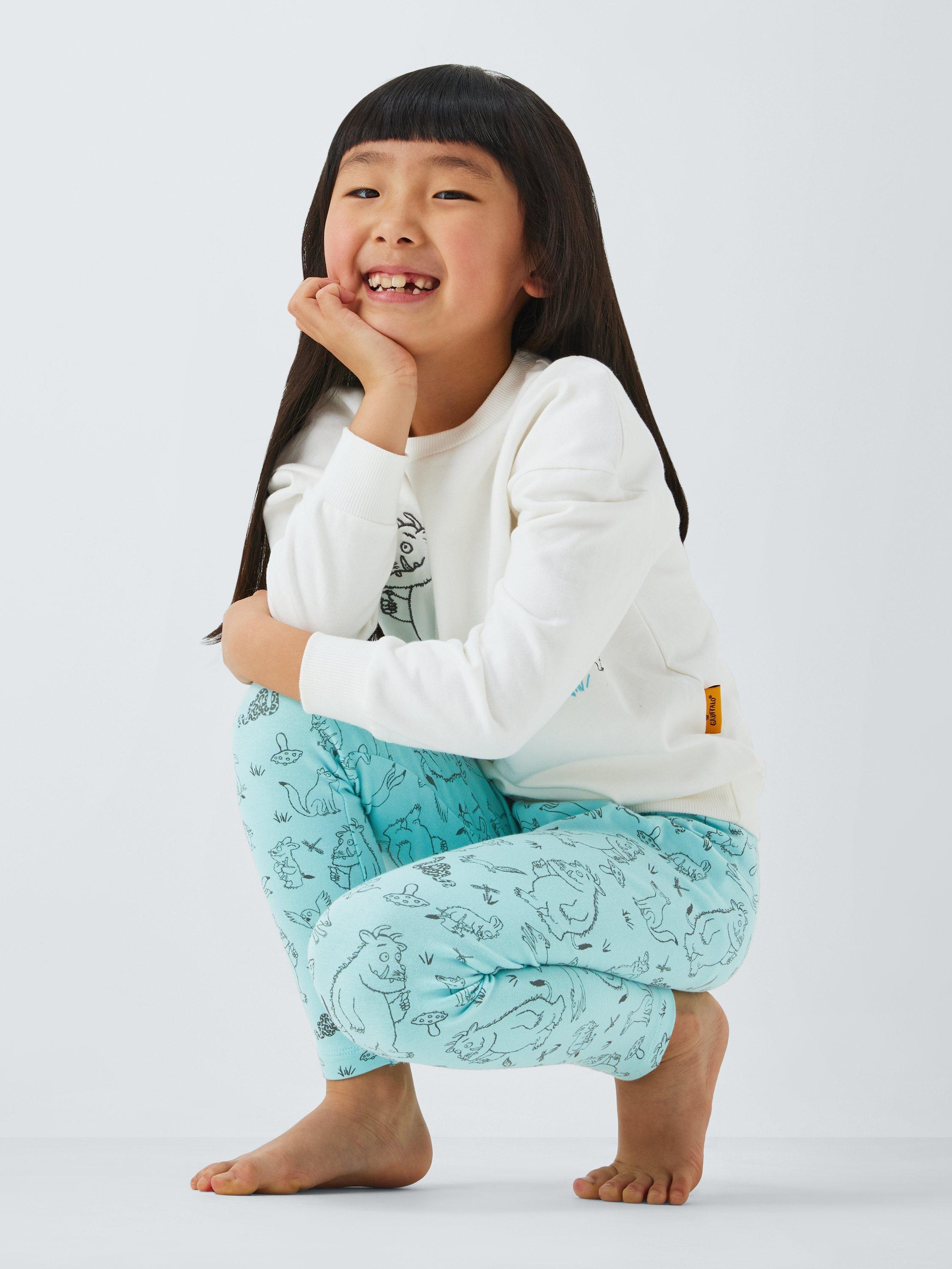 Product image 4 of 6, which shows The Gruffalo Kids' T-Shirt & Leggings Set, White/Blue, 1-2 years