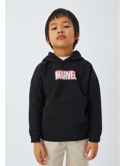 Brand Threads Kids' Marvel Hoodie, Black, Black