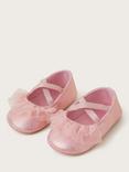 Monsoon Baby Metallic Headband & Booties Set, Pink