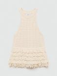 Mango Nala Fringe Sleeveless Top, Cream