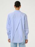 KAFFE Tara Overlap Back Shirt, Light Blue