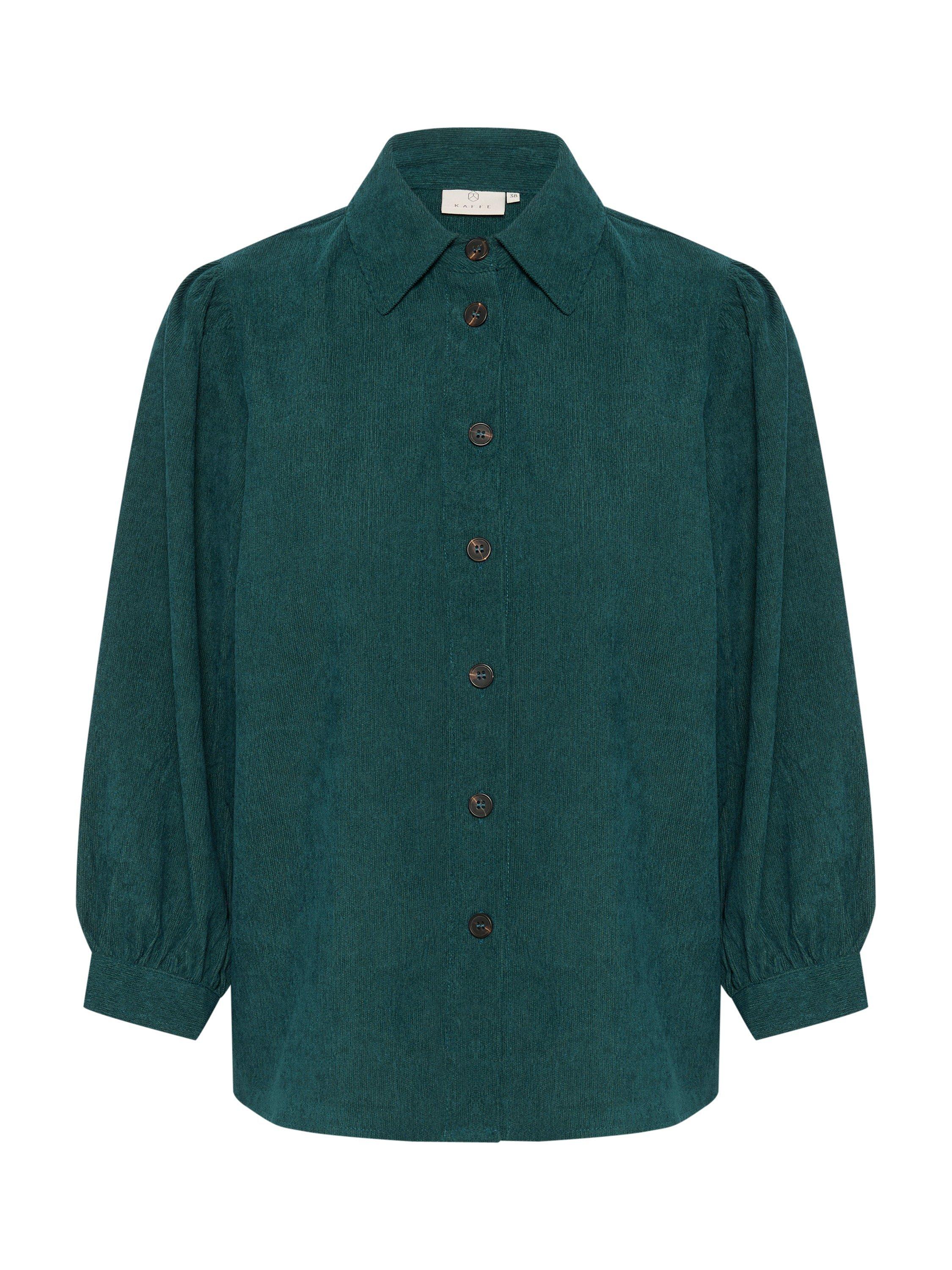 Product image 5 of 6, which shows KAFFE Vera Corduroy Shirt, Aventurine, 12