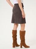 KAFFE Vera Corduroy Skirt, Major Brown