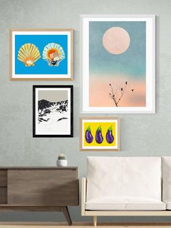 EAST END PRINTS Coit Collective Ski Landscape Framed Print - view 2, Black Frame