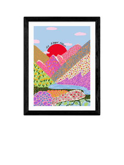 EAST END PRINTS Emmy Lupin Studio 'Bigger Picture' Framed Print, Black Frame