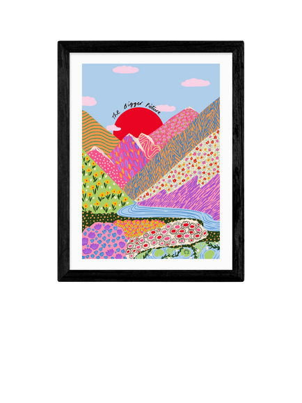 EAST END PRINTS Emmy Lupin Studio 'Bigger Picture' Framed Print, Black Frame