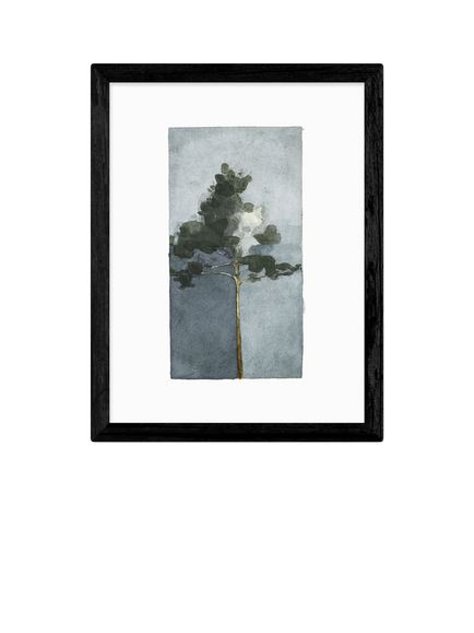EAST END PRINTS Jörgen Hansson 'Pine II' Framed Print, Black Frame