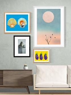 EAST END PRINTS Jörgen Hansson 'Pine II' Framed Print - view 2, Black Frame