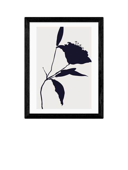 EAST END PRINTS Kubistika 'Nero I' Framed Print, Black Frame