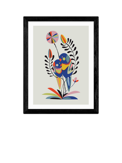 EAST END PRINTS Rachel Lee 'Rainbow Lorikeets' Framed Print, Black Frame