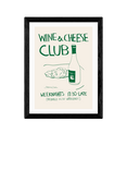 EAST END PRINTS Stephie Cardona 'Wine Cheese' Framed Print