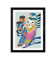 EAST END PRINTS Rachel Lee 'Owl' Framed Print