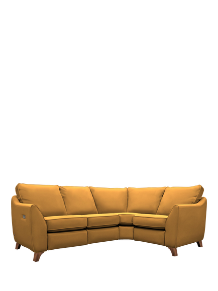 G Plan Vintage The Sixty Eight RHF 5+ Seater Corner Sofa, Easy Clean Plush Turmeric