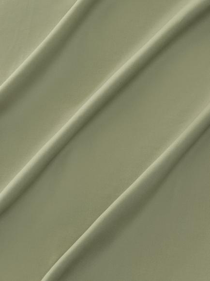 John Lewis Crisp & Fresh Egyptian Cotton Percale 200 Thread Count Deep Fitted Sheet - view 2, Myrtle Green