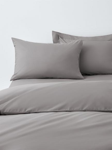 John Lewis Crisp & Fresh Egyptian Cotton Percale 200 Thread Count Bedding, Dove Grey