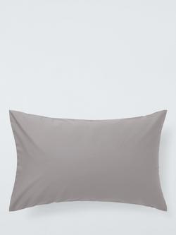 John Lewis Crisp & Fresh Egyptian Cotton Percale 200 Thread Count Bedding - view 2, Dove Grey