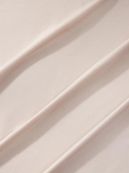 John Lewis Crisp & Fresh Egyptian Cotton Percale 200 Thread Count Fitted Sheet - view 2, Almond