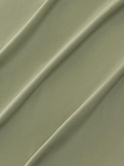 John Lewis Crisp & Fresh Egyptian Cotton Percale 200 Thread Count Fitted Sheet - view 2, Myrtle Green