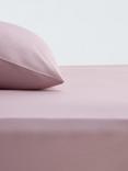 John Lewis Crisp & Fresh Egyptian Cotton Percale 200 Thread Count Fitted Sheet, Lilac