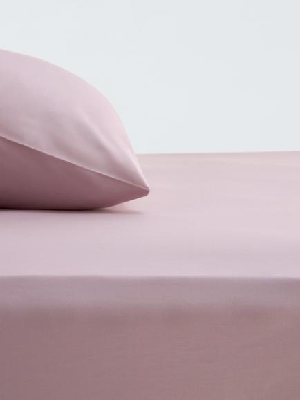 John Lewis Crisp and Fresh 200 Thread Count Egyptian Cotton Standard Fitted Sheet, Lilac