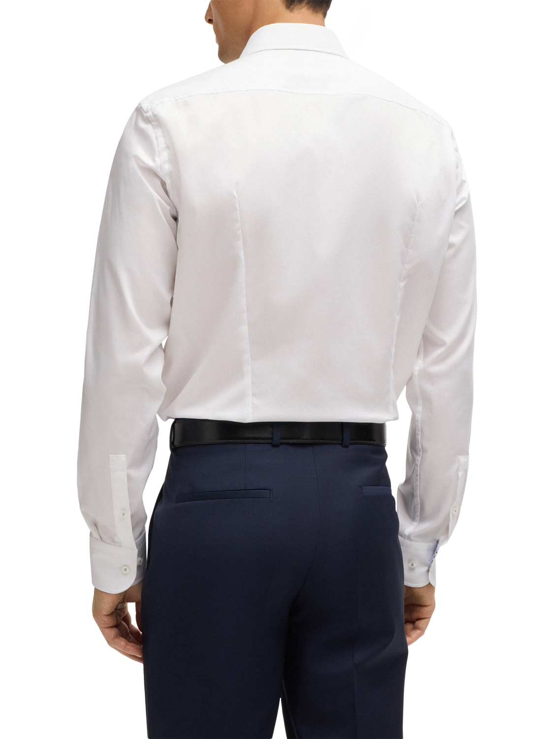 Product image 2 of 6, which shows HUGO Cotton Slim Fit Shirt, White, 17.5