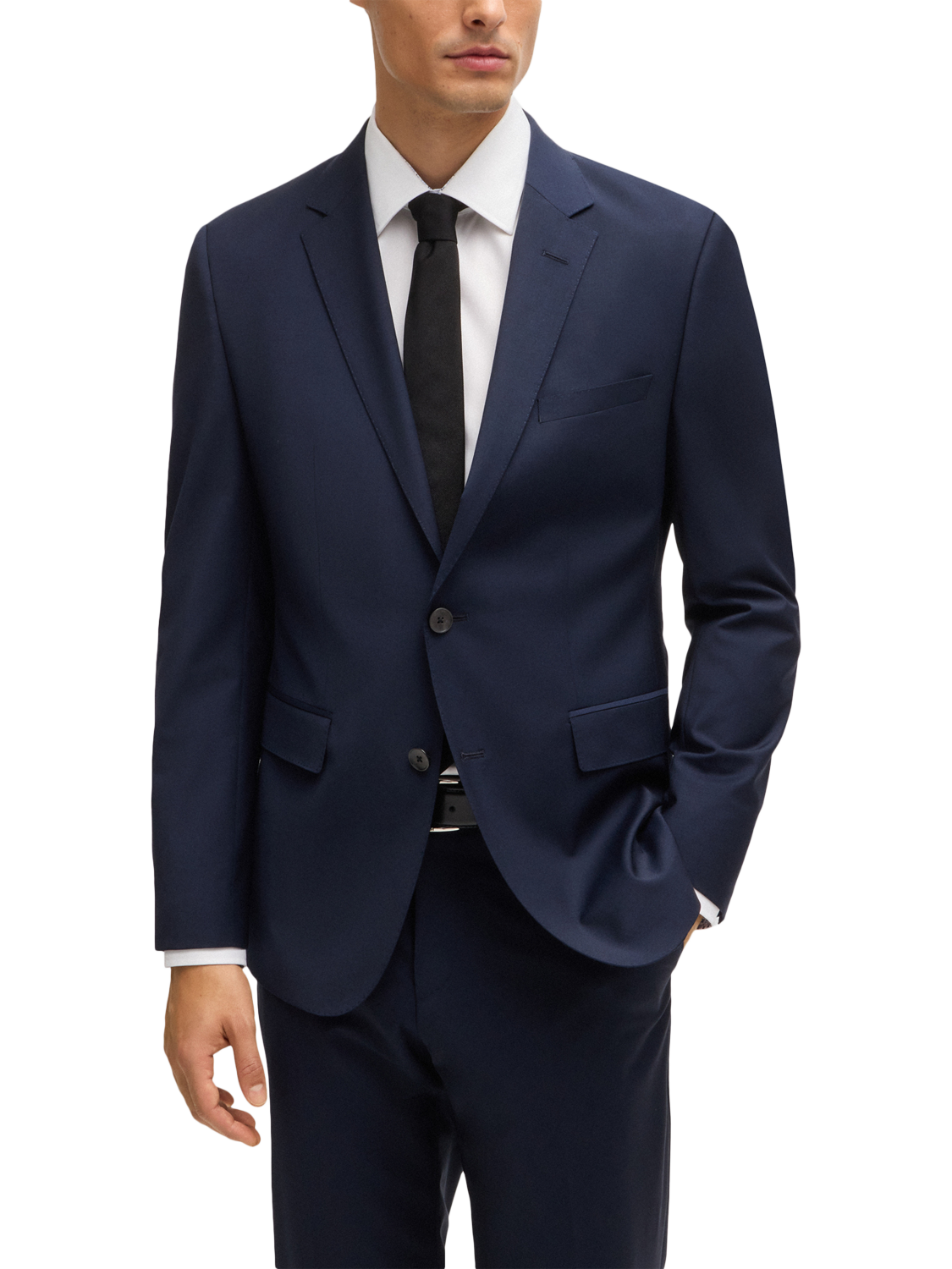 Product image 6 of 6, which shows HUGO Cotton Slim Fit Shirt, White, 17.5