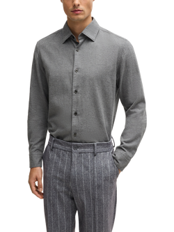 HUGO Long Sleeve Shirt, Medium Grey, Medium Grey