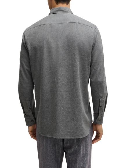 HUGO Long Sleeve Shirt, Medium Grey - view 2, Medium Grey