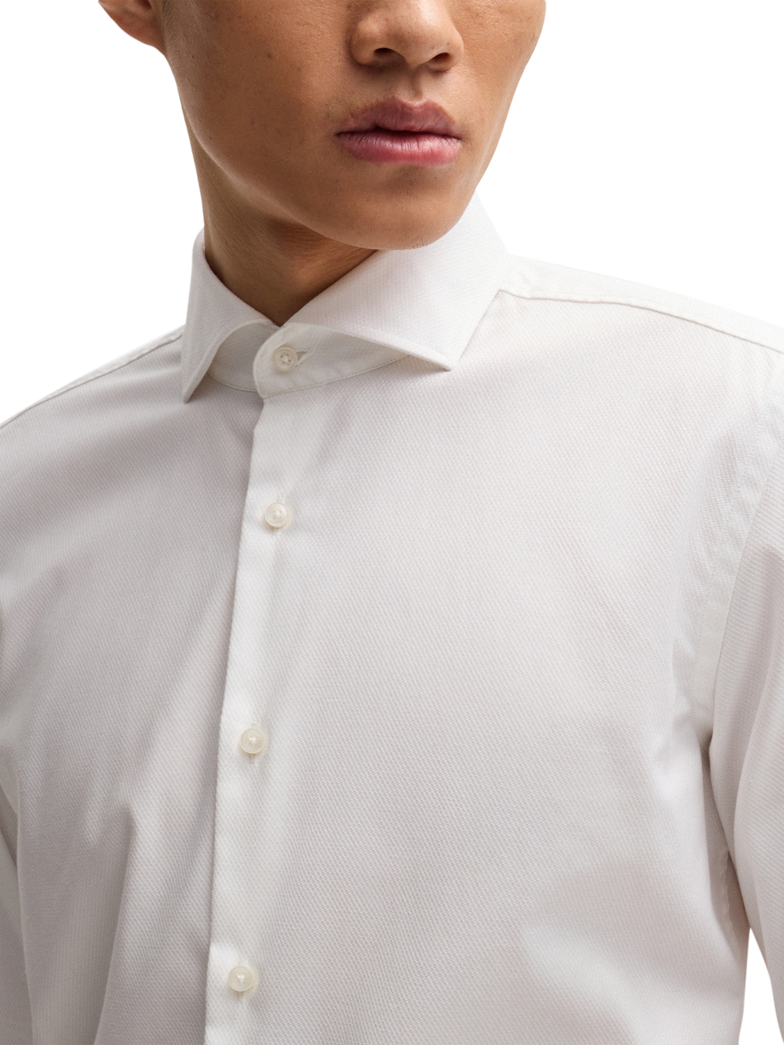 Product image 5 of 6, which shows HUGO Slim Fit Shirt, White, 14.5
