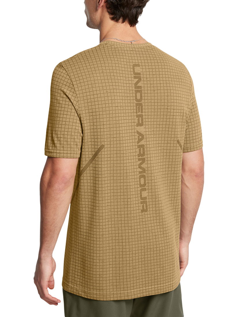Product image 2 of 2, which shows Under Armour Vanish T-Shirt, Camel/Black, M