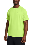 Under Armour Tech Textured Short Sleeve Top, Green / Black