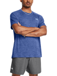 Under Armour Tech Textured Short Sleeve Top, Tech/Blue