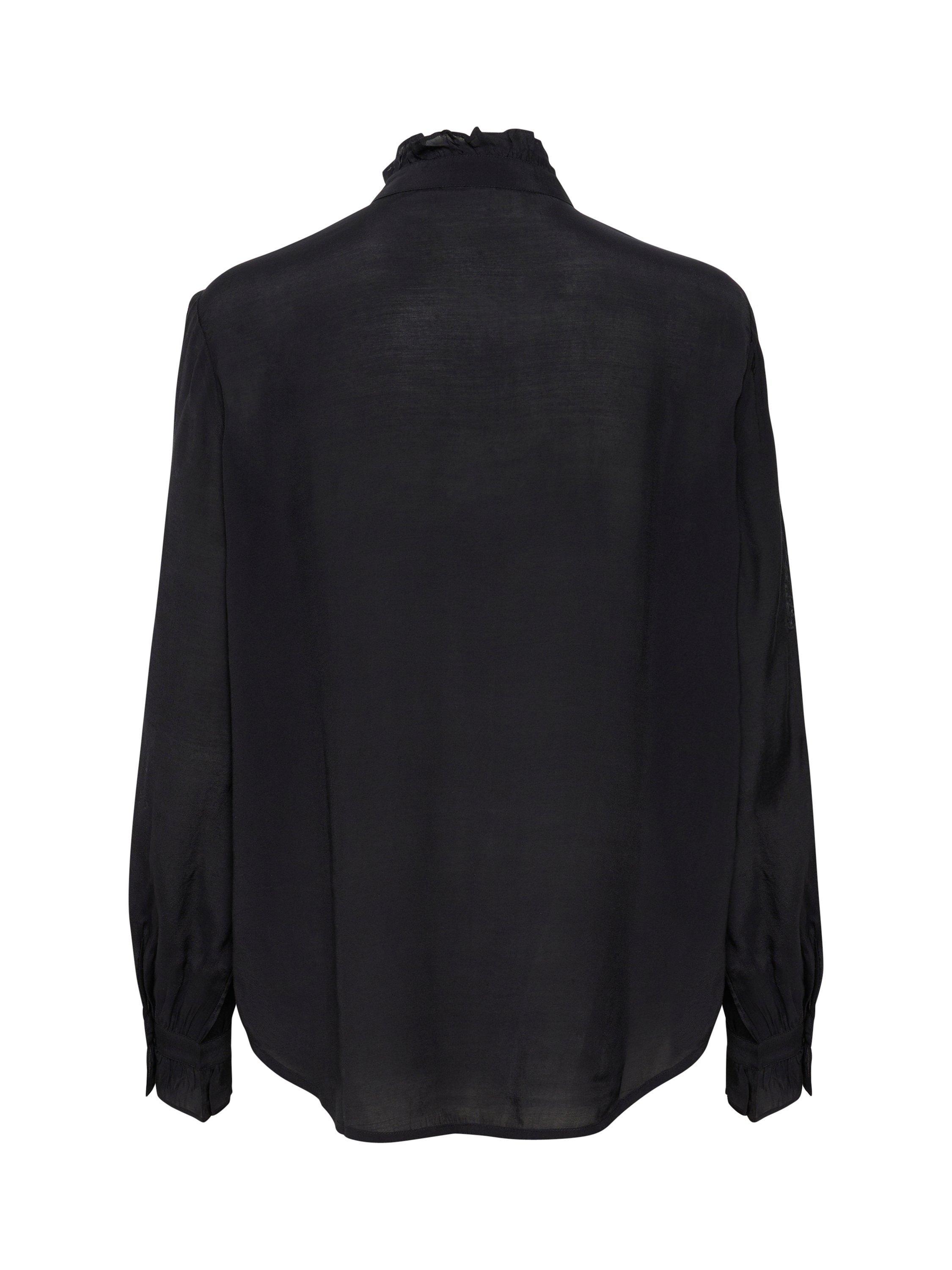 Product image 5 of 5, which shows Saint Tropez Greya Broderie Anglaise Sleeve Top, Black, M